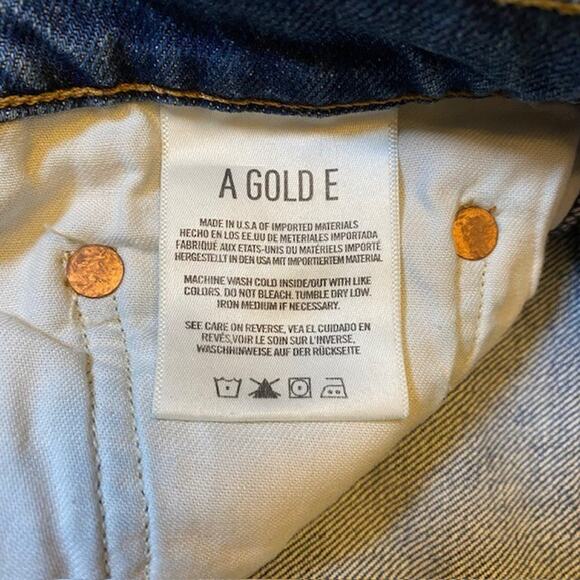 AGOLDE Nico High Rise Jeans Womens 32x27 Subdued Dark Wash Stretch Denim - Picture 5 of 9